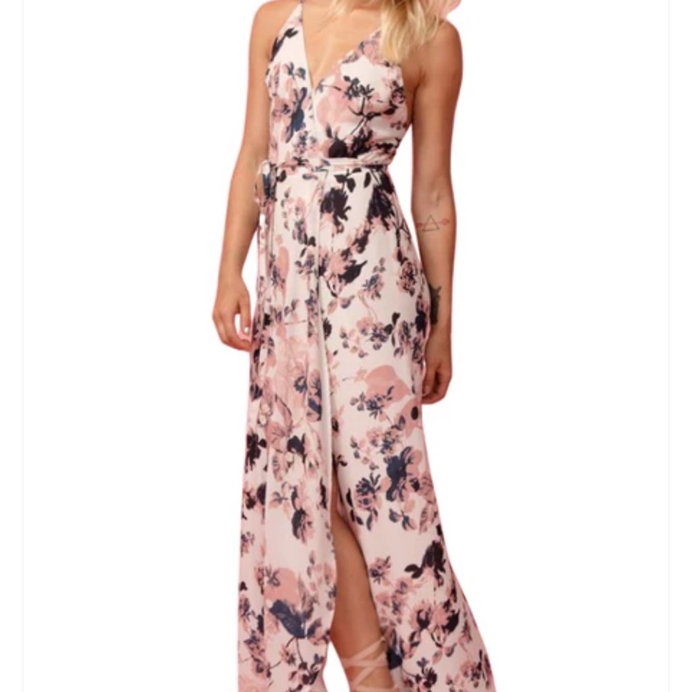 Yumi Kim Floral Midi Wrap Dress